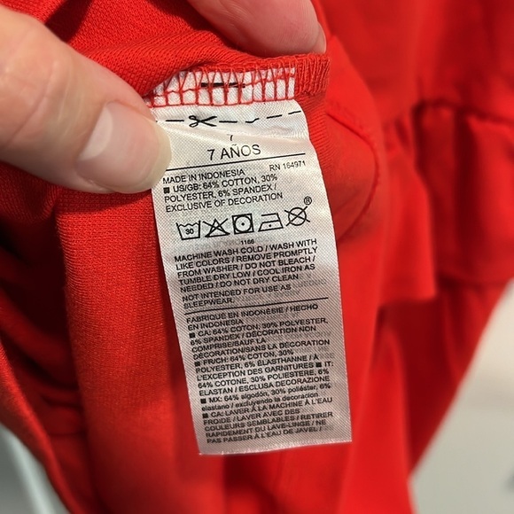 NWT Janie and Jack Girls Sailor Collar Ponte Dress Moto Red - Picture 7 of 8